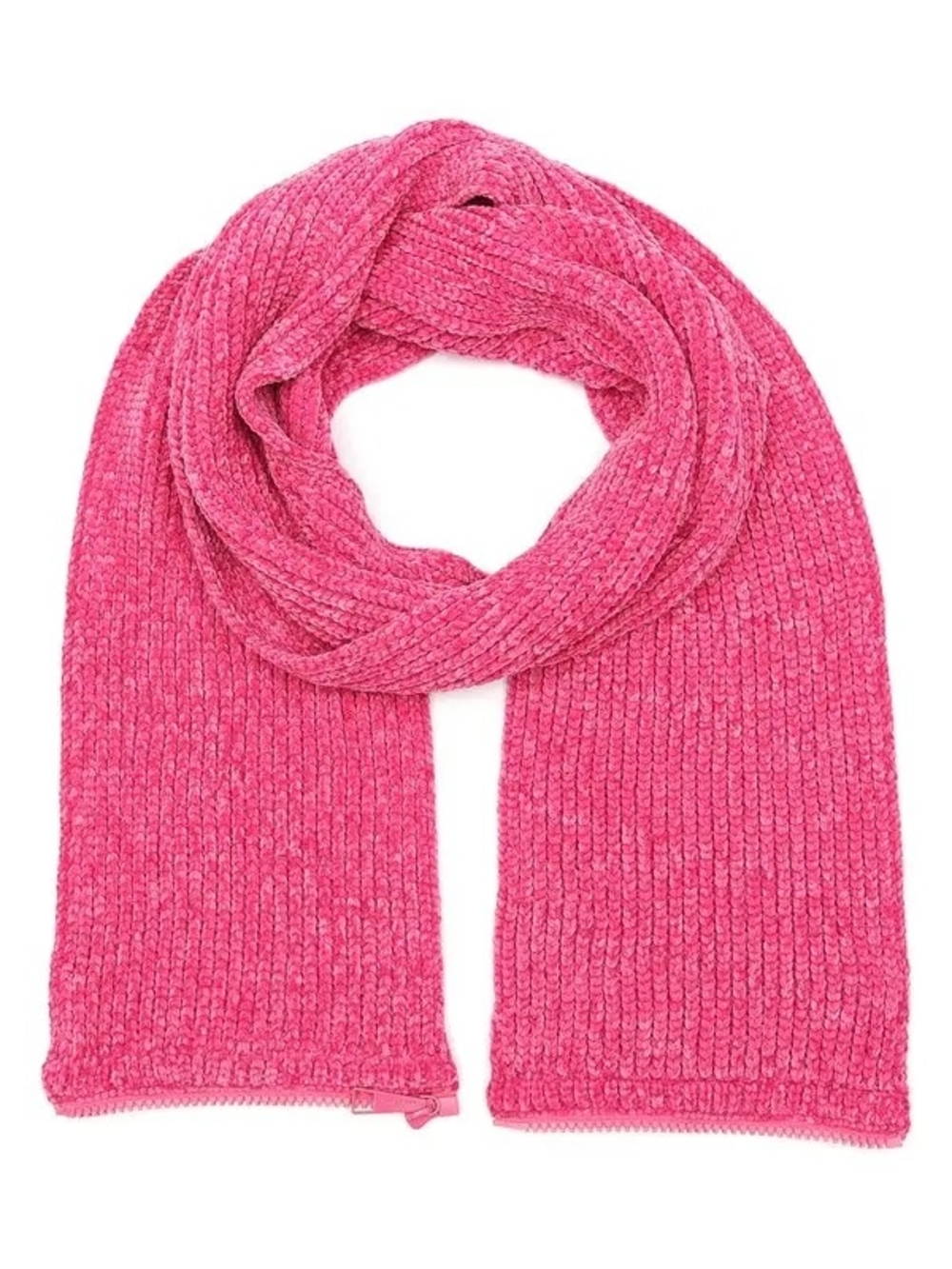 Kurt Geiger London Cozy Pink Gunmetal Knit Scarf - Women Accessories